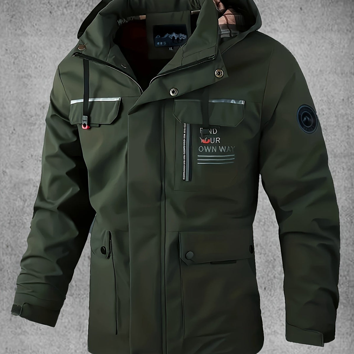Men's Waterproof Softshell Jacket with Hood