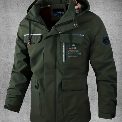 Men's Waterproof Softshell Jacket with Hood