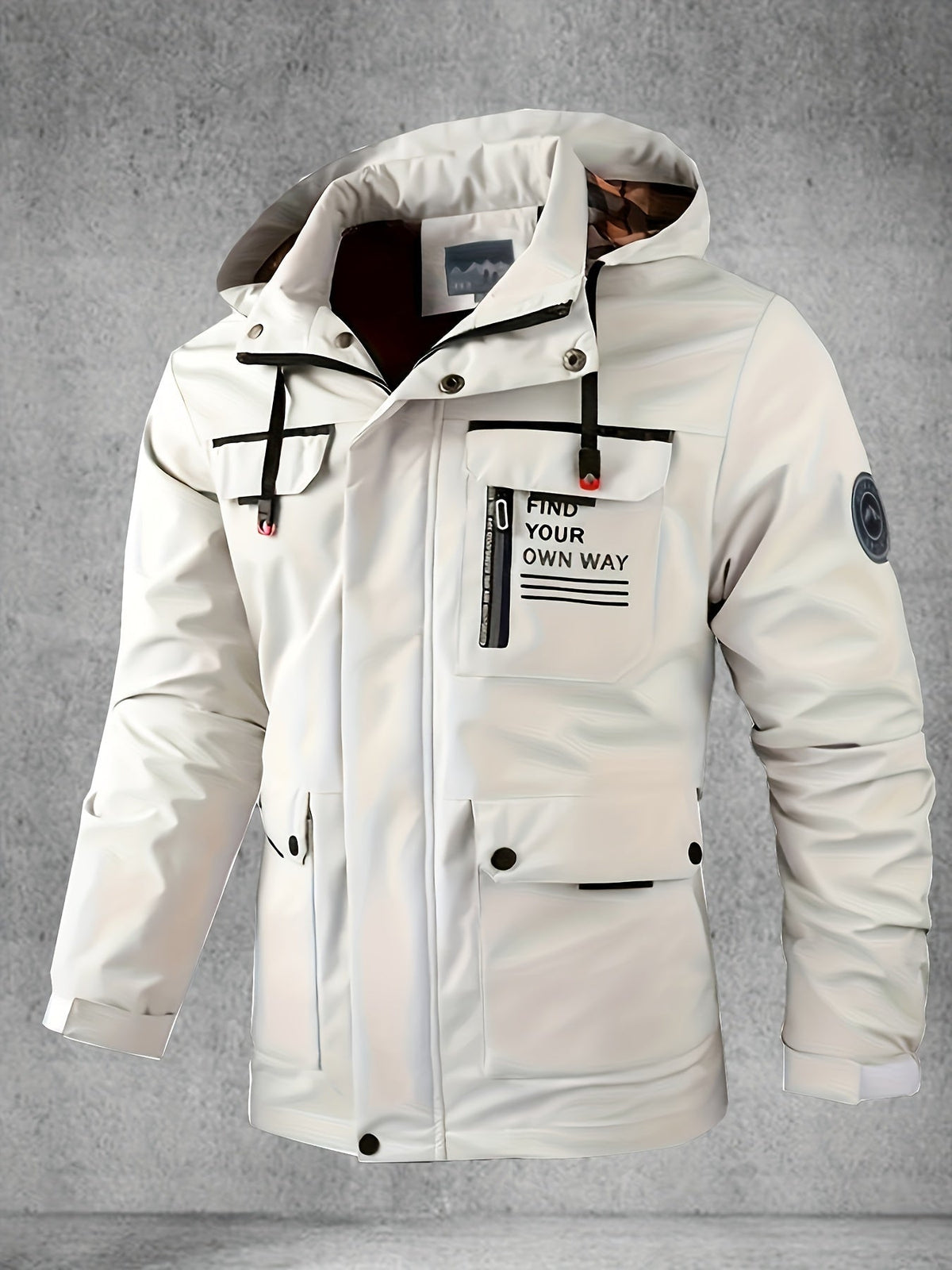 Men's Waterproof Softshell Jacket with Hood