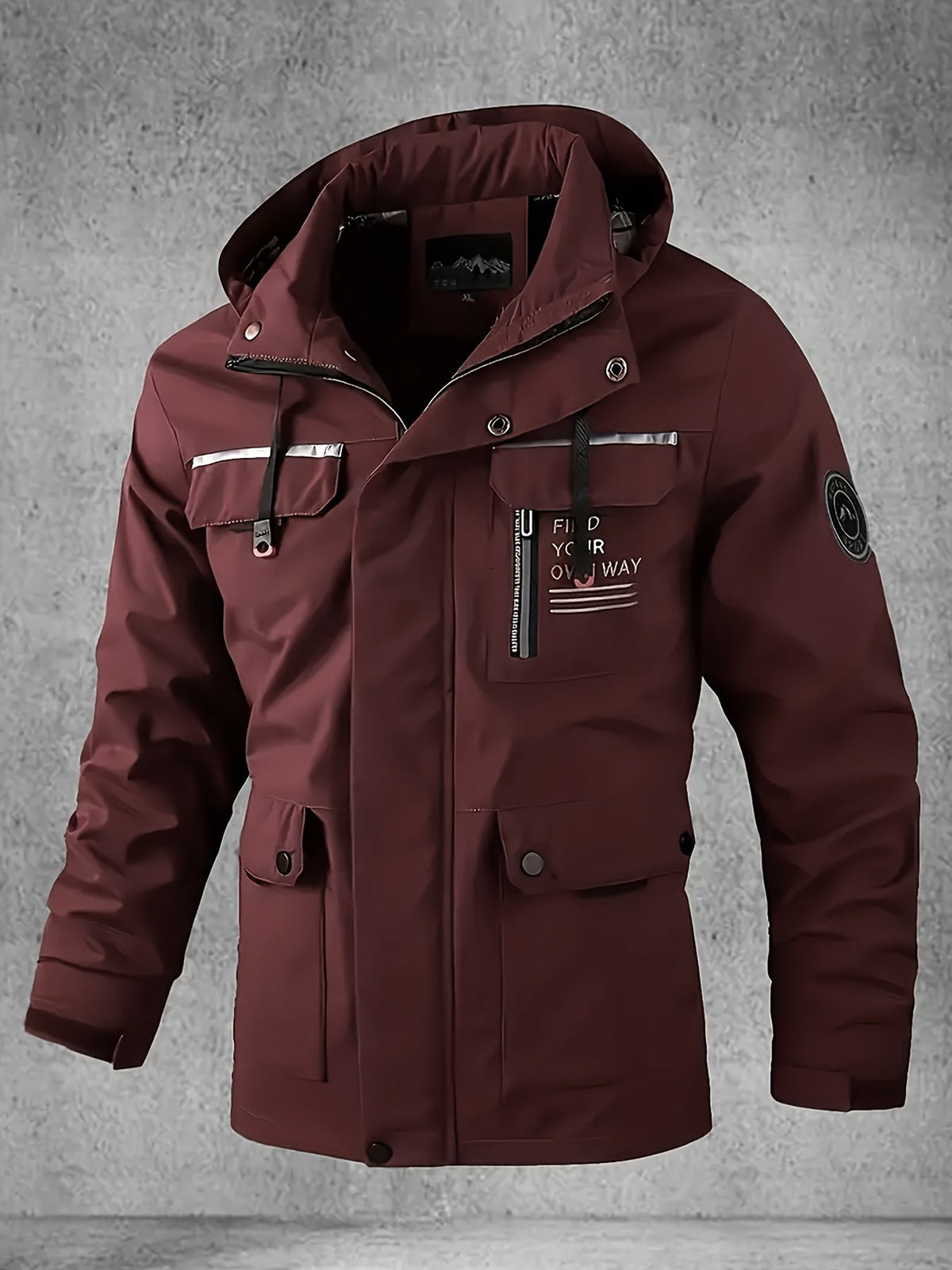 Men's Waterproof Softshell Jacket with Hood