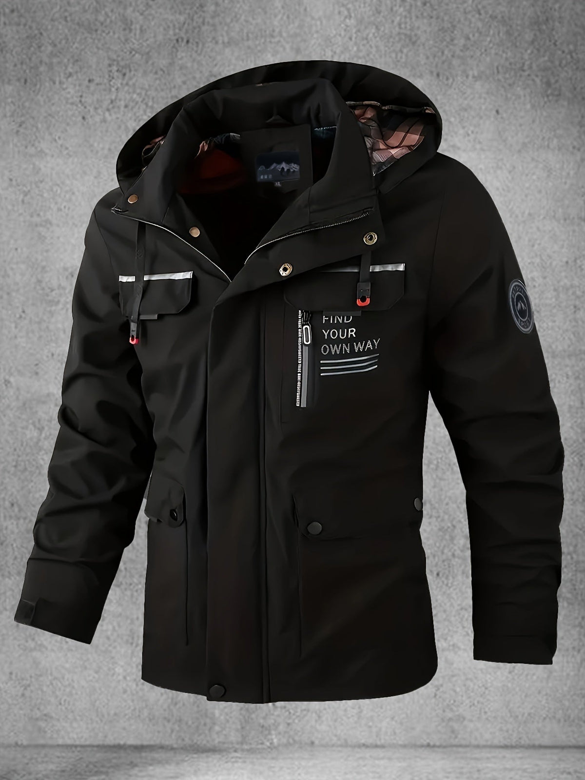 Men's Waterproof Softshell Jacket with Hood