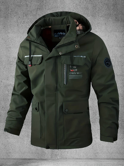 Men's Waterproof Softshell Jacket with Hood