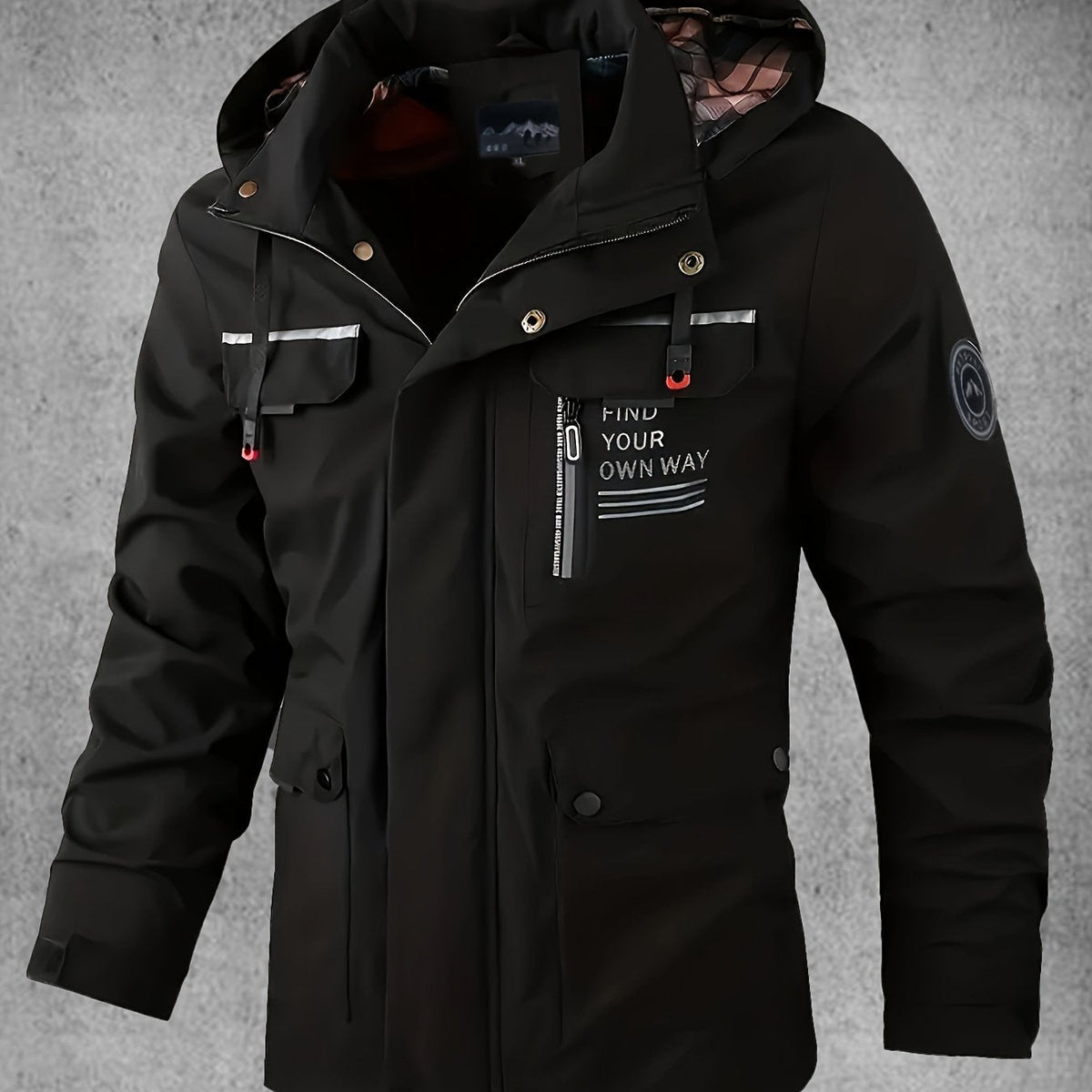 Men's Waterproof Softshell Jacket with Hood