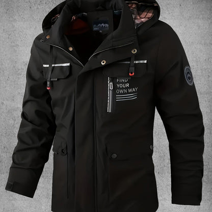Men's Waterproof Softshell Jacket with Hood