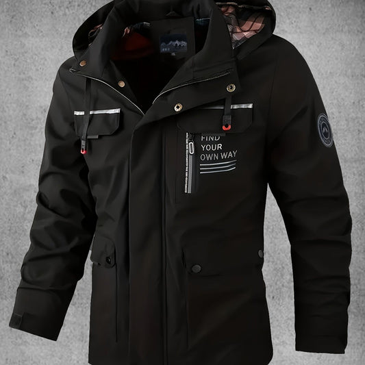 Men's Waterproof Softshell Jacket with Hood