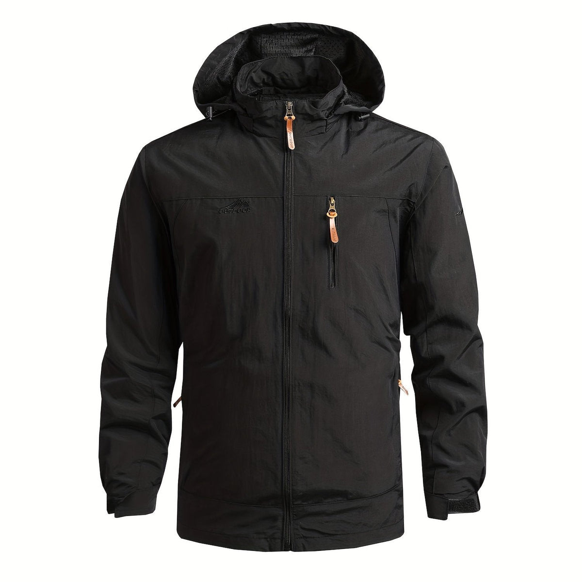 Men's Windbreaker Jacket with Detachable Hood