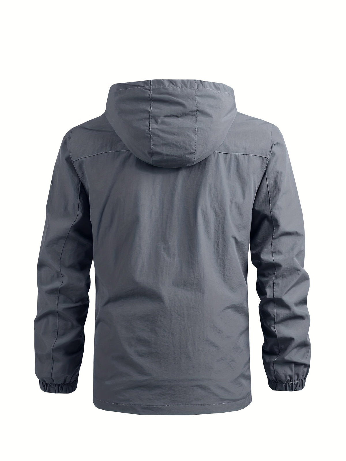 Men's Windbreaker Jacket with Detachable Hood