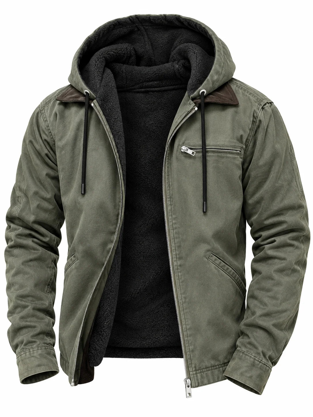 Men's Windproof Jacket with Hood