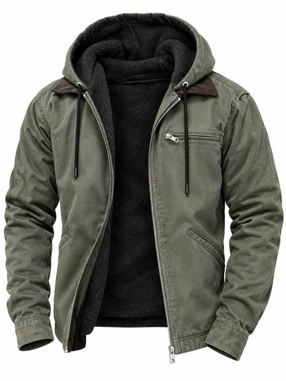 Men's Windproof Jacket with Hood
