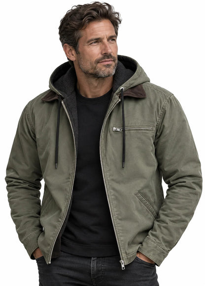 Men's Windproof Jacket with Hood