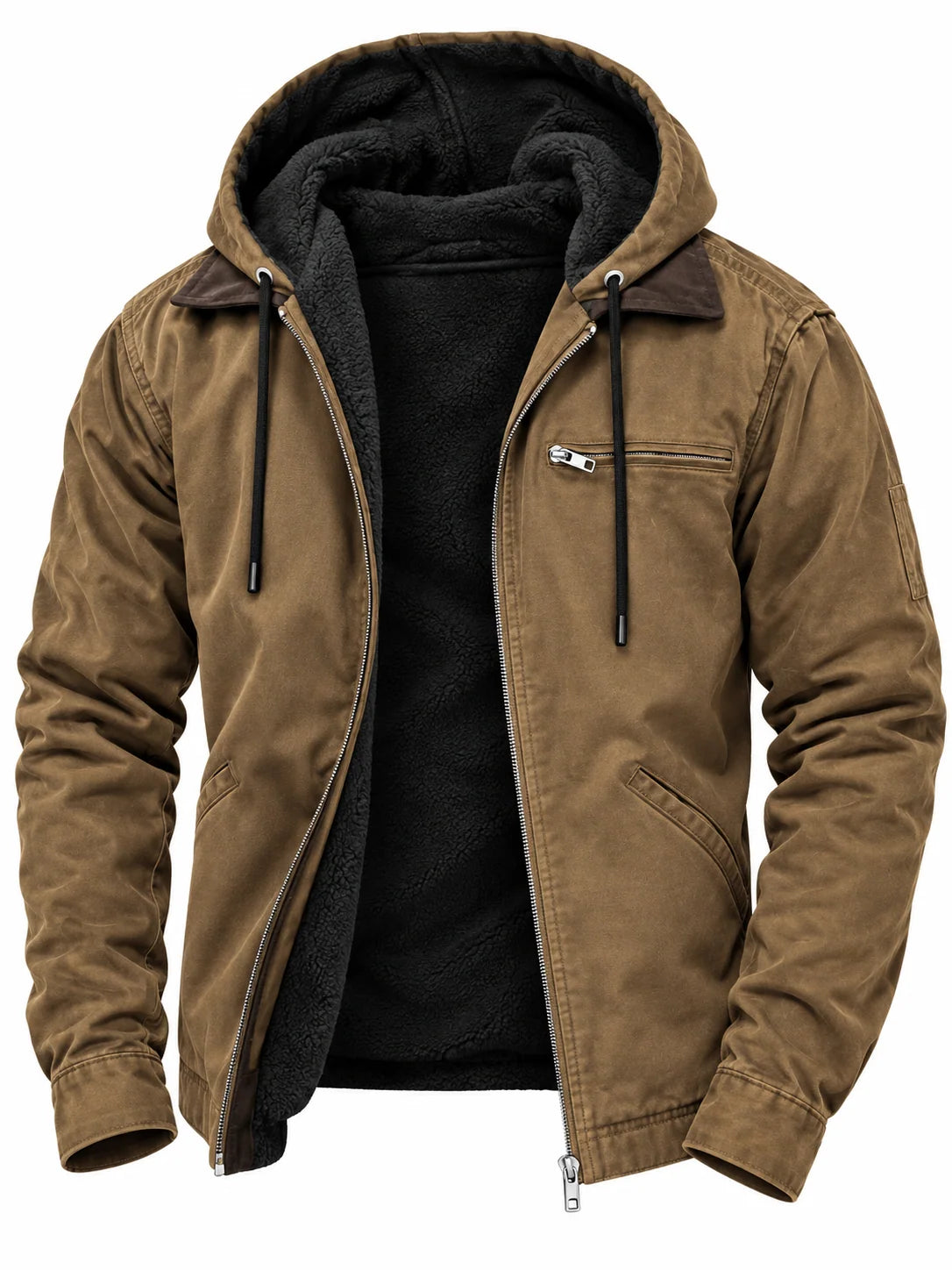 Men's Windproof Jacket with Hood
