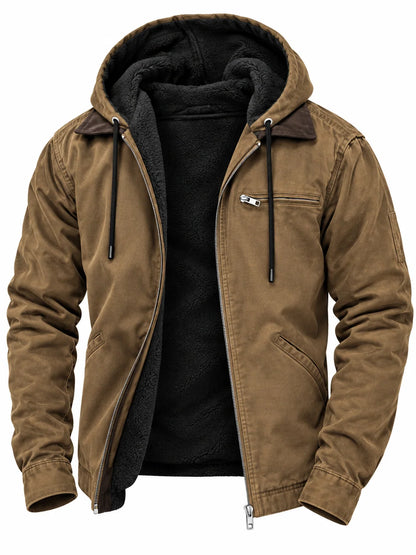 Men's Windproof Jacket with Hood