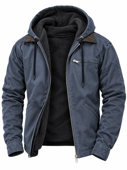 Men's Windproof Jacket with Hood
