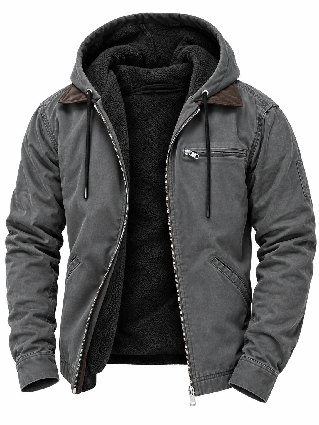 Men's Windproof Jacket with Hood