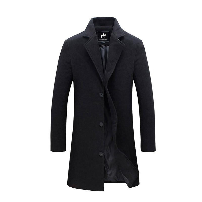Men's Windproof Long Jacket