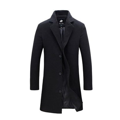 Men's Windproof Long Jacket
