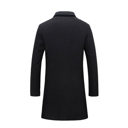 Men's Windproof Long Jacket