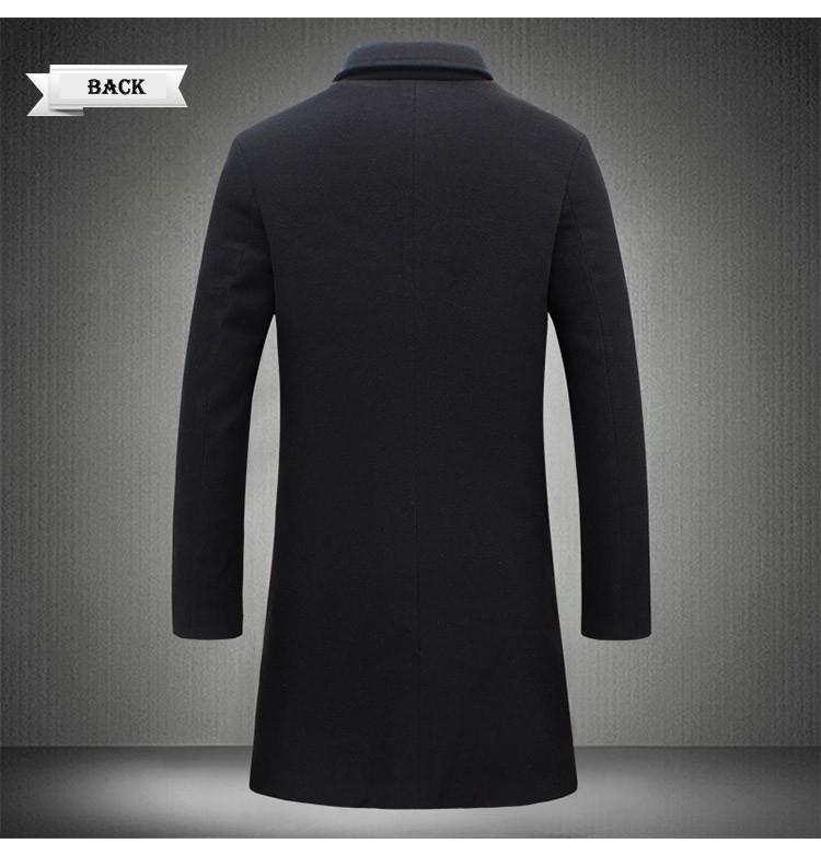 Men's Windproof Long Jacket
