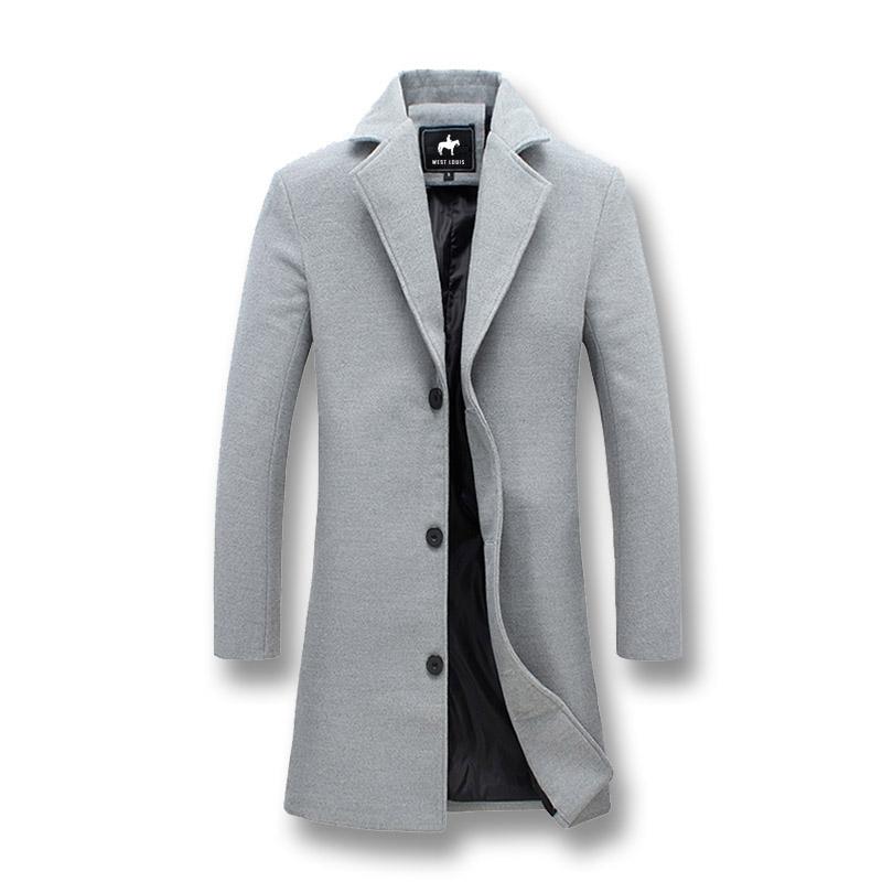 Men's Windproof Long Jacket