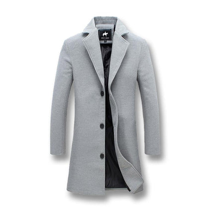 Men's Windproof Long Jacket