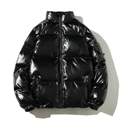 Men's Windproof Metallic Winter Jacket