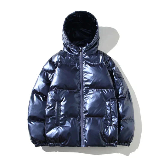 Men's Windproof Metallic Winter Jacket