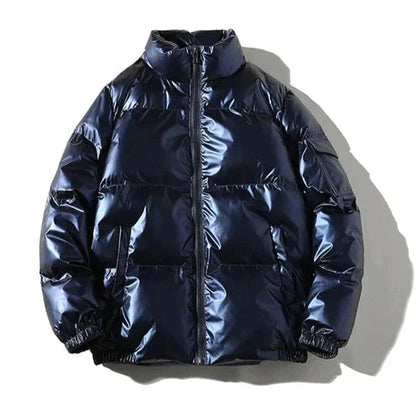 Men's Windproof Metallic Winter Jacket