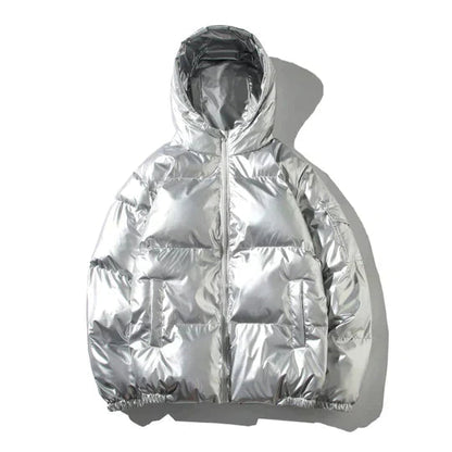 Men's Windproof Metallic Winter Jacket
