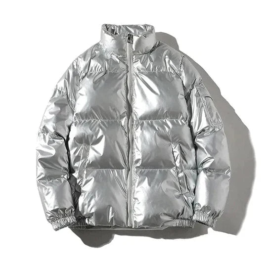 Men's Windproof Metallic Winter Jacket