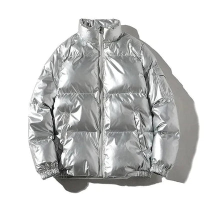 Men's Windproof Metallic Winter Jacket