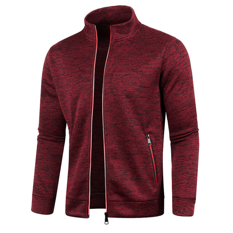 Men's Windproof Vest with Pockets and Standing Collar