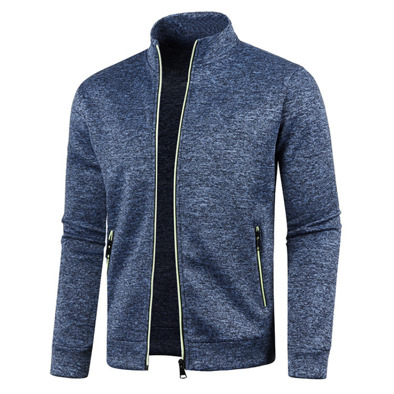 Men's Windproof Vest with Pockets and Standing Collar