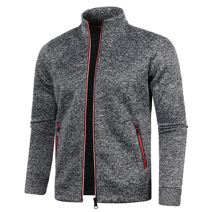 Men's Windproof Vest with Pockets and Standing Collar