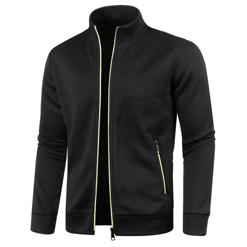 Men's Windproof Vest with Pockets and Standing Collar