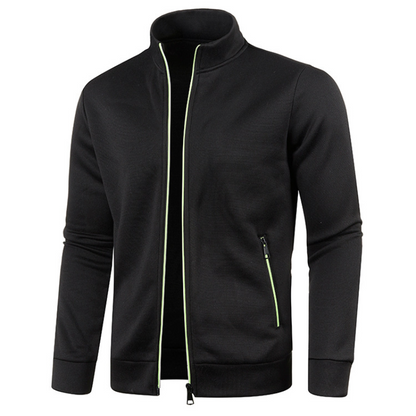 Men's Windproof Vest with Pockets and Standing Collar