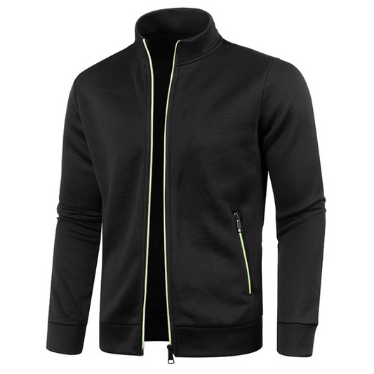 Men's Windproof Vest with Pockets and Standing Collar