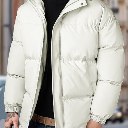 Men's Windproof Winter Jacket with Hood