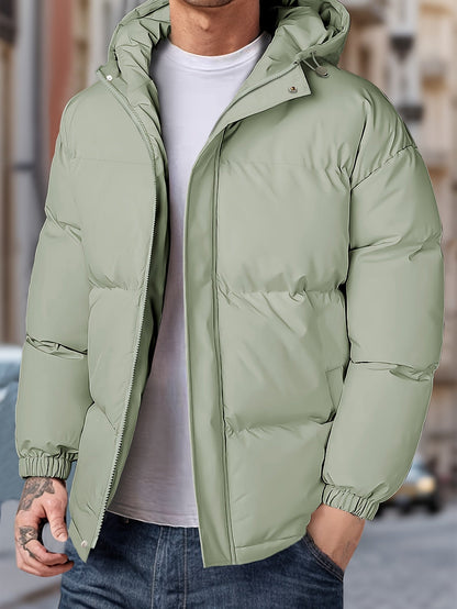 Men's Windproof Winter Jacket with Hood