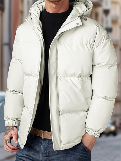 Men's Windproof Winter Jacket with Hood