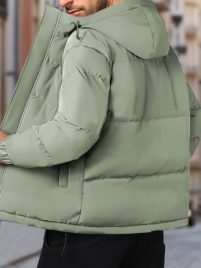 Men's Windproof Winter Jacket with Hood