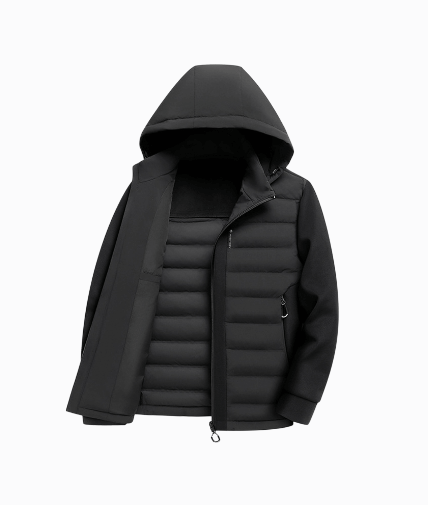 Men’s Winter Jacket – Warm Knitted Layer
