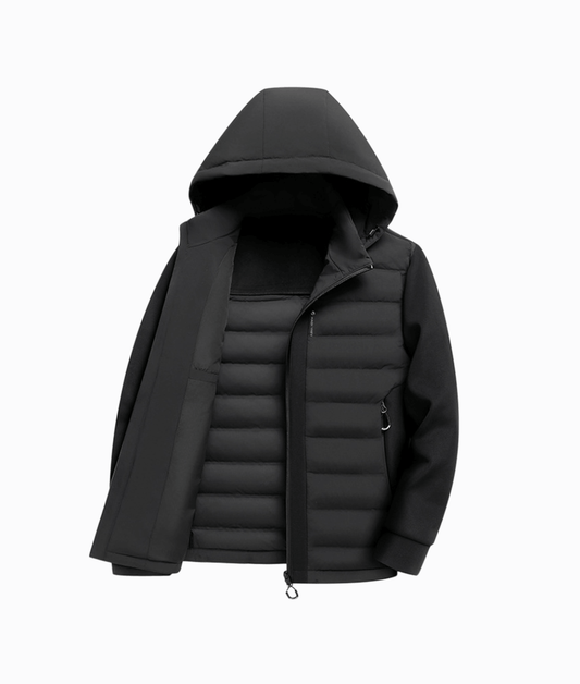 Men’s Winter Jacket – Warm Knitted Layer