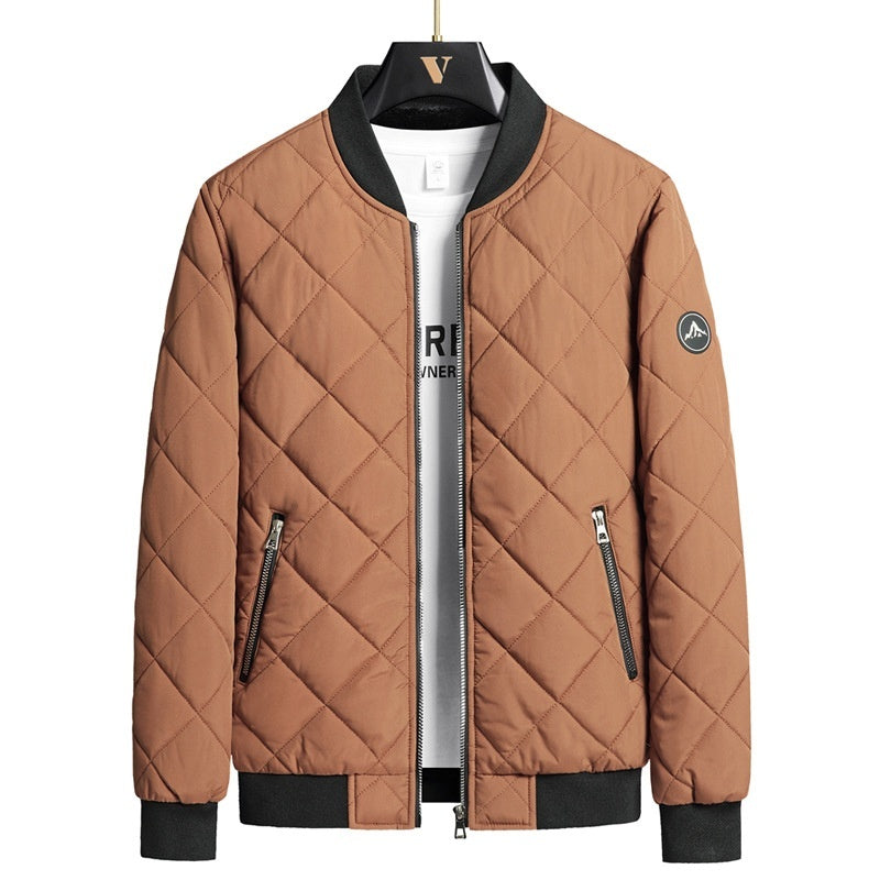 Men's Winter Jacket with Stand-Up Collar