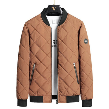 Men's Winter Jacket with Stand-Up Collar