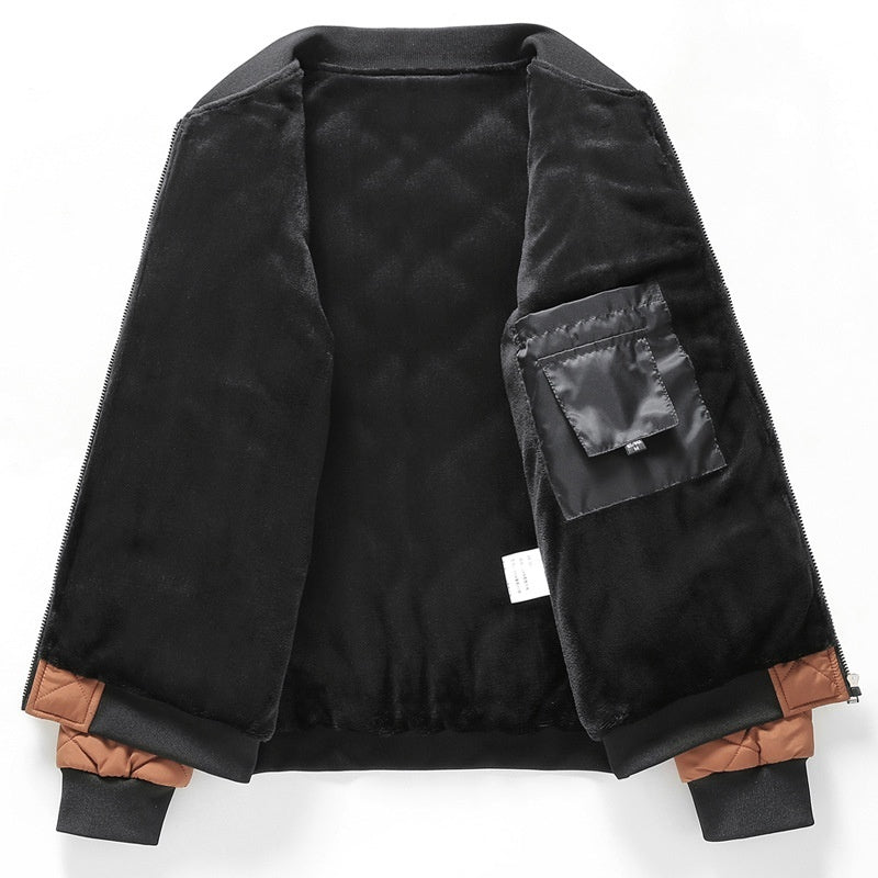 Men's Winter Jacket with Stand-Up Collar