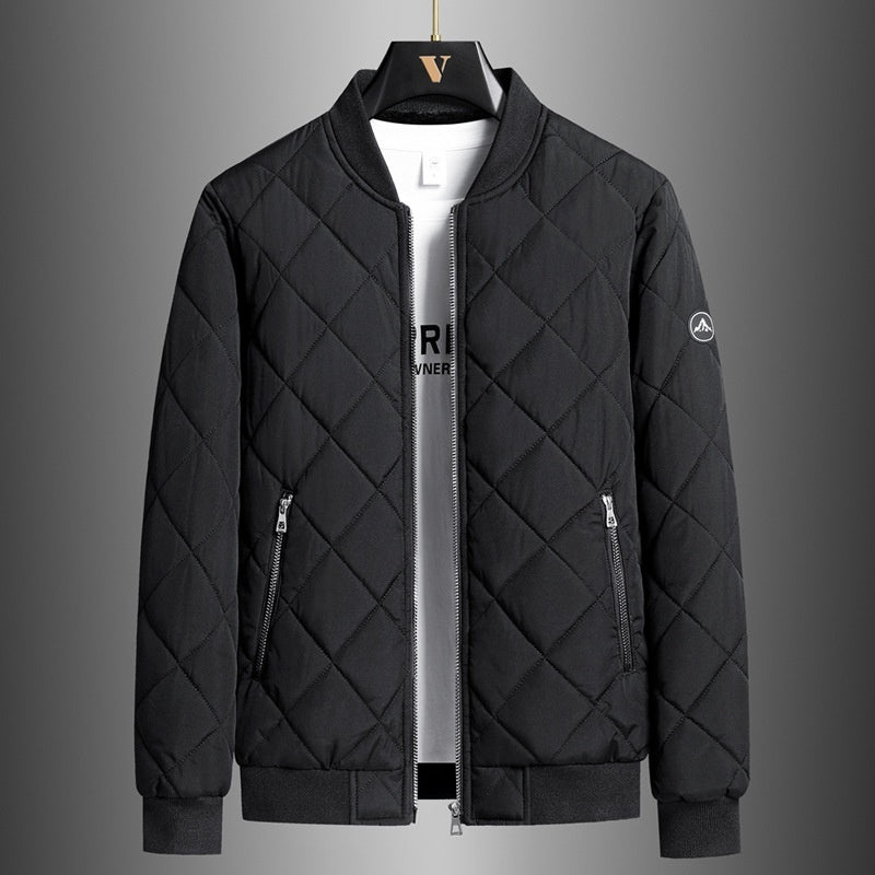 Men's Winter Jacket with Stand-Up Collar
