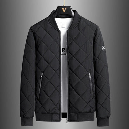 Men's Winter Jacket with Stand-Up Collar