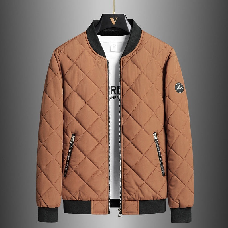 Men's Winter Jacket with Stand-Up Collar