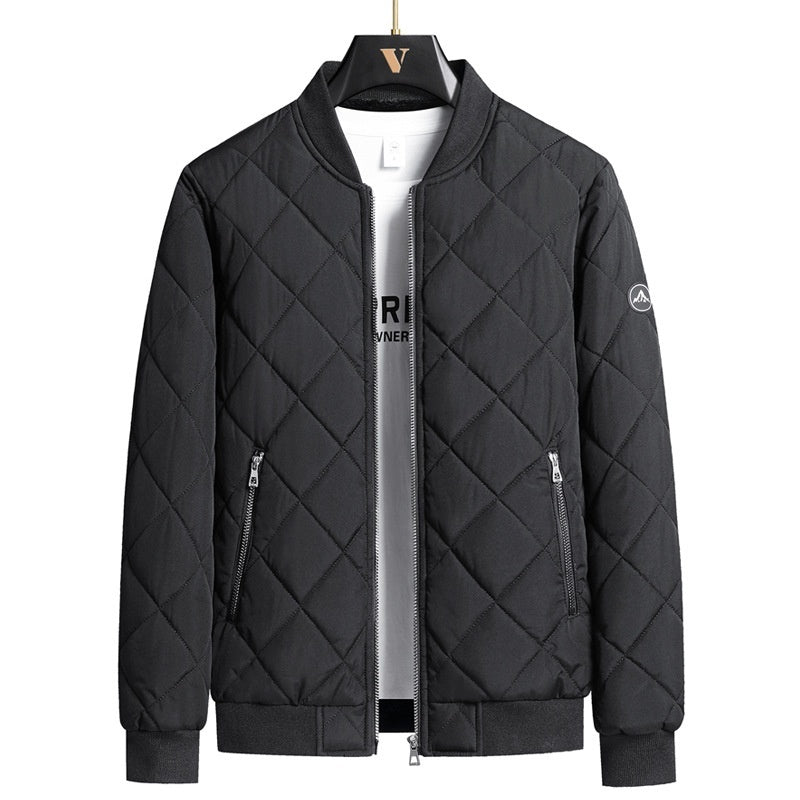 Men's Winter Jacket with Stand-Up Collar