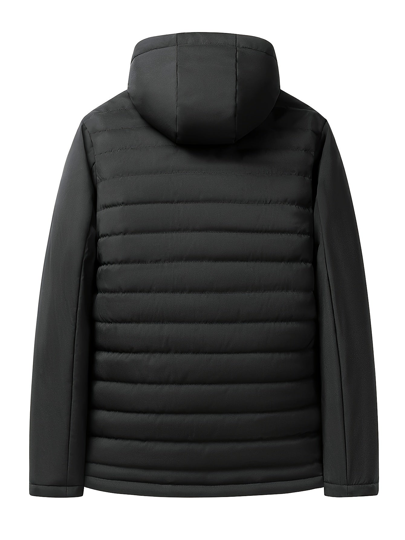 Men's Winter Parka Jacket with Fleece Lining and Hood